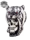 tatouage ephemere tigre tete de mort realiste temporaire qualite premium tatouage ephemere tigre tete de mort realiste temporaire qualite premium