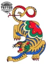 tatouage-tigre-style-thai-temporaire-corps tatouage-tigre-style-thai-temporaire-corps