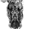 tatouage-tigre-visage-ephemere-design-sauvage-intense tatouage-tigre-visage-ephemere-design-sauvage-intense