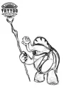 tatouage-ephemere-tortue-cartoon-design-unique-colore tatouage-ephemere-tortue-cartoon-design-unique-colore