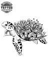 tatouage-ephemere-tortue-lotus-resistant-eau tatouage-ephemere-tortue-lotus-resistant-eau