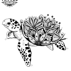 tatouage-ephemere-tortue-lotus-resistant-eau tatouage-ephemere-tortue-lotus-resistant-eau