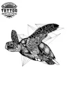 tatouage ephemere tortue geometrique design unique tatouage ephemere tortue geometrique design unique