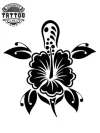 tatouage-ephemere-tortue-hibiscus-design-tropical