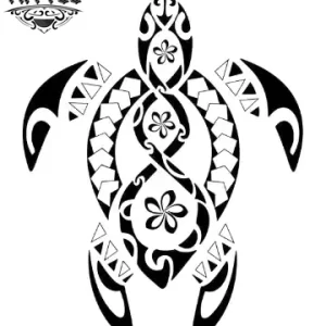 tatouage-ephemere-tortue-maori-design-temporain tatouage-ephemere-tortue-maori-design-temporain