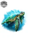 tatouage-ephemere-tortue-marine-ocean-waterproof-personnalise tatouage-ephemere-tortue-marine-ocean-waterproof-personnalise