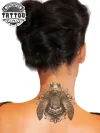 tatouage ephemere tortue pour nuque design unique