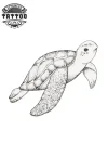 tatouage ephemere tortue petit format durable facile à poser tatouage ephemere tortue petit format durable facile à poser