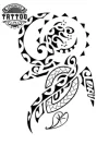 tatouage tortue polynésienne motif tribal océanique temporaire