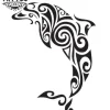 tatouage-ephemere-tribal-dauphin-unique-style tatouage-ephemere-tribal-dauphin-unique-style
