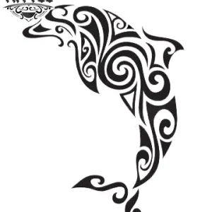 tatouage-ephemere-tribal-dauphin-unique-style tatouage-ephemere-tribal-dauphin-unique-style