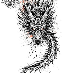 tatouage-ephemere-tribal-dragon-design-unique-impactant tatouage-ephemere-tribal-dragon-design-unique-impactant