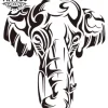 tatouage-ephemere-tribal-elephant-design-unique-style tatouage-ephemere-tribal-elephant-design-unique-style