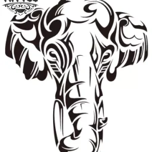 tatouage-ephemere-tribal-elephant-design-unique-style tatouage-ephemere-tribal-elephant-design-unique-style