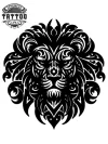 tatouage-ephemere-tribal-lion-homme
