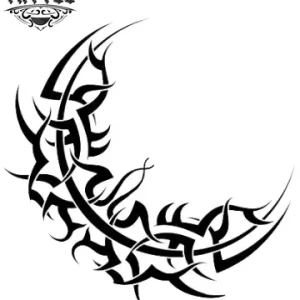 tatouage ephemere tribal lune design unique peau tatouage ephemere tribal lune design unique peau