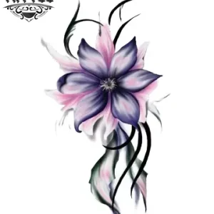 tatouage-ephemere-tribal-orchidee-fleur-tendance tatouage-ephemere-tribal-orchidee-fleur-tendance