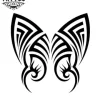 tatouage-ephemere-tribal-papillon-design-unique