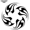 tatouage-ephemere-tribal-rond-design-authentique