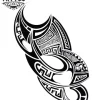 tatouage-ephemere-tribal-tahitien-design-unique-image