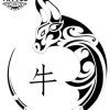 tatouage-ephemere-tribal-taureau-ideal-tous-styles