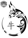 tatouage-ephemere-tribal-taureau-ideal-tous-styles