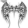 tatouage-ephemere-tribal-ailes-wings-style-realiste tatouage-ephemere-tribal-ailes-wings-style-realiste