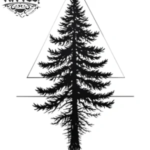 tatouage ARBRE éphémère sapin design nature durable tatouage ARBRE éphémère sapin design nature durable