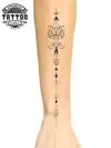 tatouage-avant-bras-ephemere-unalome-spirituel tatouage-avant-bras-ephemere-unalome-spirituel