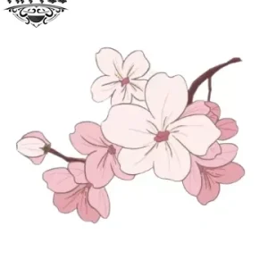 tatouage ephemere fleur cerisier elegante tatouage ephemere fleur cerisier elegante
