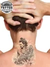 tatouage-ephemere-vague-nuque tatouage-ephemere-vague-nuque