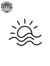 tatouage soleil ephemere motif vague lumineuse tatouage soleil ephemere motif vague lumineuse