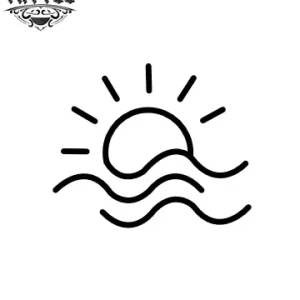 tatouage soleil ephemere motif vague lumineuse tatouage soleil ephemere motif vague lumineuse