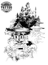 tatouage-japonais-ephemere-village-traditionnel-nippon tatouage-japonais-ephemere-village-traditionnel-nippon