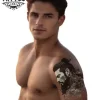 tatouage ephemere epaule yakuza style japonais authentique tatouage ephemere epaule yakuza style japonais authentique