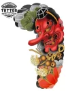 tatouage fleur Sakura éphémère yakuza réaliste