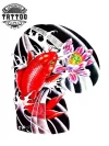 tatouage poisson éphémère Yakuza style japonais durable tatouage poisson éphémère Yakuza style japonais durable