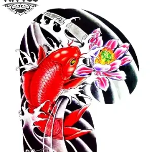 tatouage poisson éphémère Yakuza style japonais durable tatouage poisson éphémère Yakuza style japonais durable