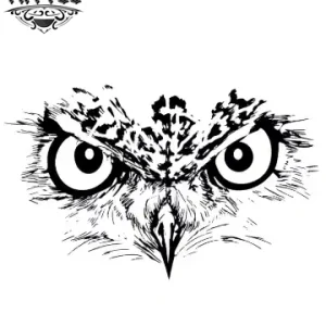 tatouage-ephemere-hiboux-design-yeux-penetrants tatouage-ephemere-hiboux-design-yeux-penetrants