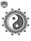 tatouage-fleur-ephemere-ying-yang-design-unique-elegant tatouage-fleur-ephemere-ying-yang-design-unique-elegant