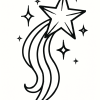 Tatouage Étoile Filante Scintillante Tatouage Étoile Filante Scintillante
