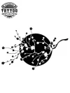 tatouage fleur japonaise noir et blanc éphémère tatouage fleur japonaise noir et blanc éphémère