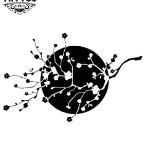 tatouage fleur japonaise noir et blanc éphémère tatouage fleur japonaise noir et blanc éphémère