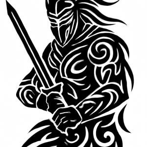Tatouage Guerrier Masqué Tribal tatouage-guerrier-masqué-tribal