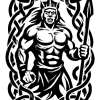 Tatouage Guerrier Tribal Entrelaçé tatouage-guerrier-tribal-entrelace