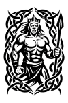 Tatouage Guerrier Tribal Entrelaçé tatouage-guerrier-tribal-entrelace