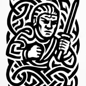 Tatouage Guerrier Tribal Entrelaçé tatouage-guerrier-tribal-entrelace
