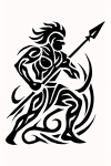 Tatouage Guerrier Tribal Fluides tatouage-guerrier-tribal-fluides