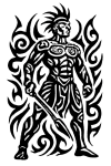 Tatouage Guerrier Tribal Majestueux tatouage-guerrier-tribal-majestueux
