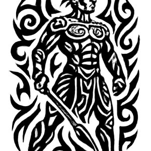 Tatouage Guerrier Tribal Majestueux tatouage-guerrier-tribal-majestueux